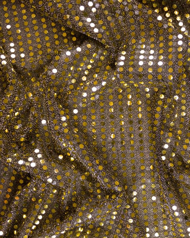 Round Glitter Fabric Golden - Tissushop